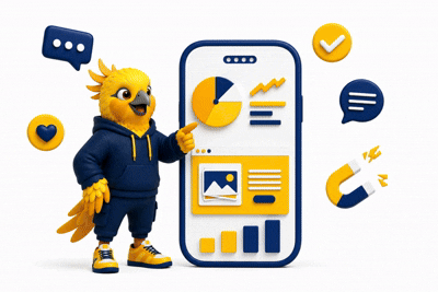 Business and advertising design overview animation, looping