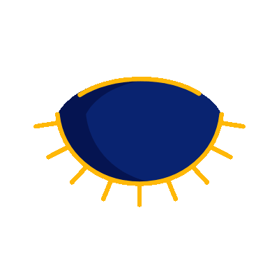 Blinking eye icon representing stronger visual communication