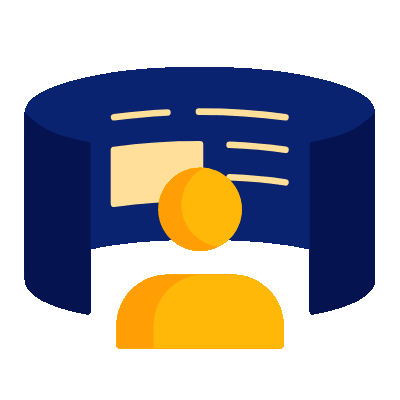 Metaverse-style icon representing better user experience