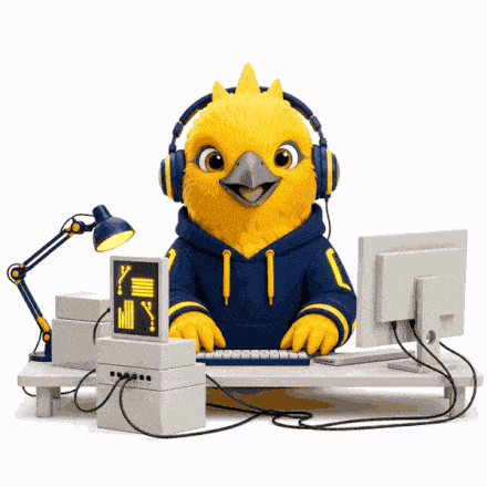 AI creative assistant character animation, looping