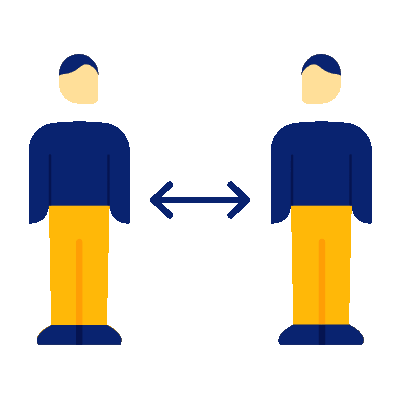 People exchange arrows icon representing higher conversion potential